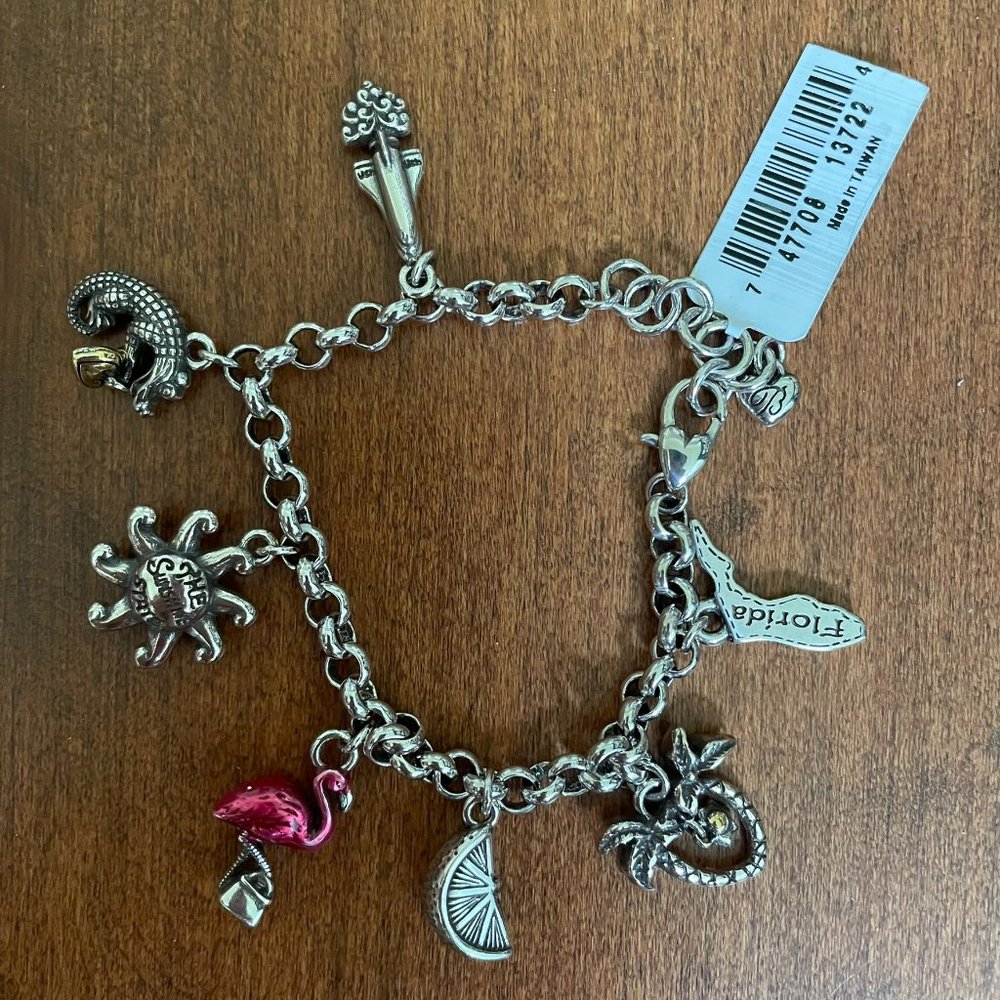 Brand New with Tags - Brighton Florida Charm Bracelet FL Sunshine Cruise NWT